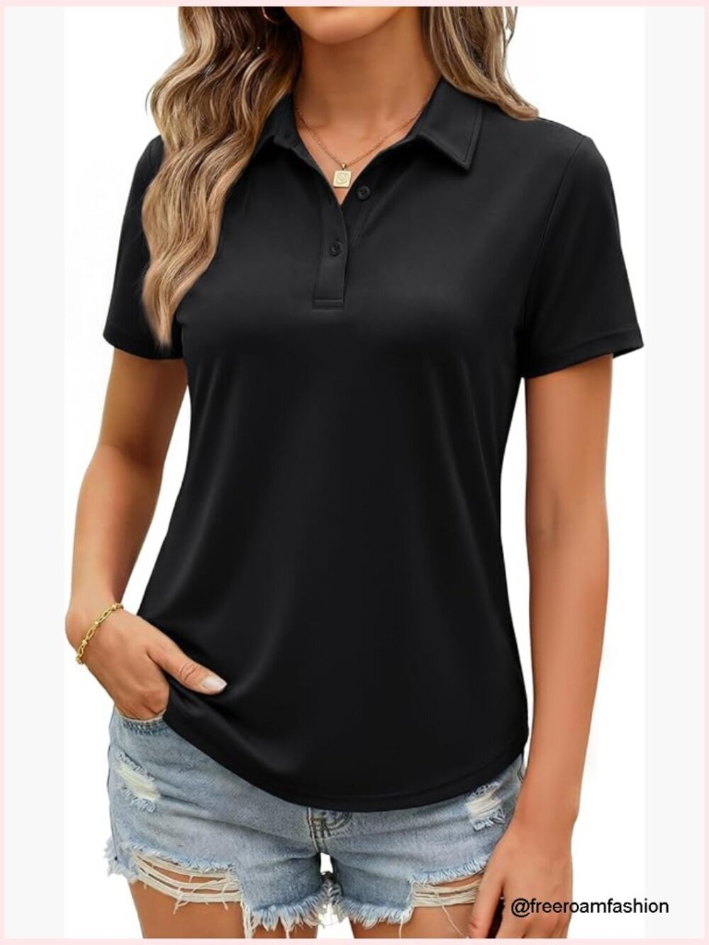 UPF 50+ Polo Shirt Short Sleeve Quick Dry Golf Tennis Top for Work